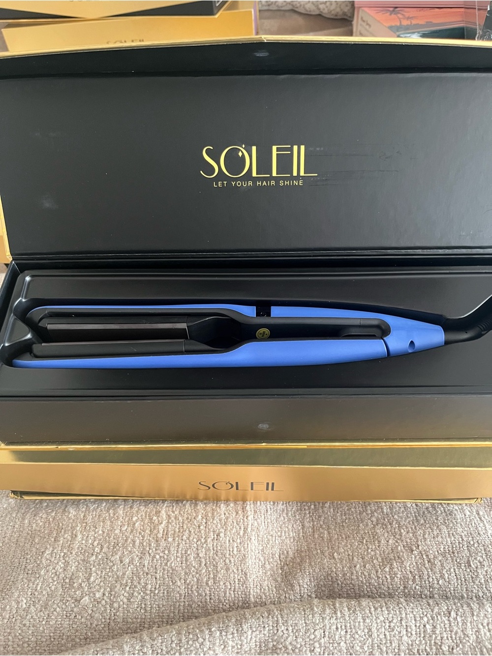 Blue Ceramic Hair Straightener –